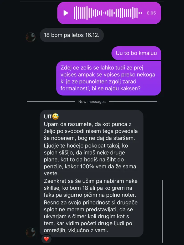 Mnenje člana 3